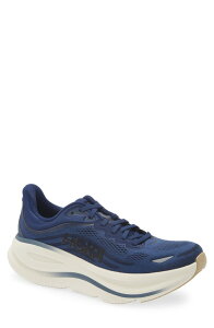 �z�J�I�l�I�l �����Y �V���[�Y �X�j�[�J�[ HOKA Bondi 9 Running Shoe Midnight Blue / Varsity Navy �l�C�r�[