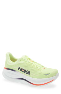 �z�J�I�l�I�l �����Y �V���[�Y �X�j�[�J�[ HOKA Bondi 9 Running Shoe Neon Yuzu / Sunlight