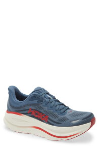 �z�J�I�l�I�l �����Y �V���[�Y �X�j�[�J�[ HOKA Bondi 9 Running Shoe Thunder Cloud / Vermillion