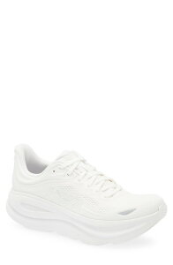 �z�J�I�l�I�l �����Y �V���[�Y �X�j�[�J�[ HOKA Bondi 9 Running Shoe White / White �z���C�g