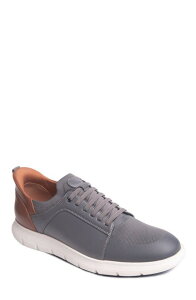 �}�[�N�W���Z�t�j���[���[�N �����Y �V���[�Y �X�j�[�J�[ ���U�[ Marc Joseph New York Newbury Street Hands Free Technology Lightweight Leather Sneaker Grey Napa Leather �O���[