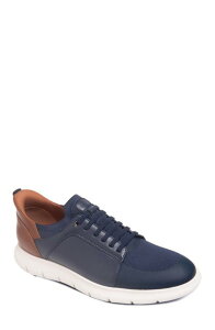 �}�[�N�W���Z�t�j���[���[�N �����Y �V���[�Y �X�j�[�J�[ ���U�[ Marc Joseph New York Newbury Street Hands Free Technology Lightweight Leather Sneaker Navy Napa Leather �l�C�r�[