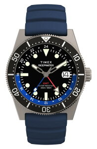 �^�C���b�N�X �����Y �A�N�Z�T���[ �r���v Timex Deepwatereef GMT Synthetic Strap Watch 41mm BLUE �u���[