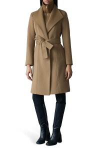 �}�b�J�[�W�� ���f�B�[�X �A�E�^�[ �W���P�b�g�E�u���]�� �E�[�� �R�[�g Mackage Norita Beltedouble Face Wool Coat with Wool Blend Bib OTTER