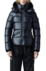 �}�b�J�[�W�� ���f�B�[�X �A�E�^�[ �R�[�g �_�E�� �W���P�b�g Mackage Madalyn Down Puffer Jacket BLACK �u���b�N