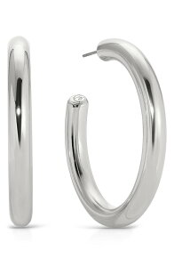 �G�e�B�J ���f�B�[�X �A�N�Z�T���[ �s�A�X�E�C�������O Ettika Large Thick Classic Hoop Earrings RHODIUM