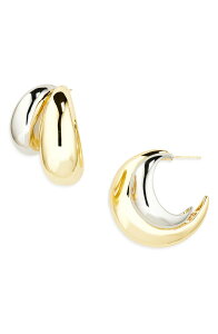 �V���V ���f�B�[�X �A�N�Z�T���[ �s�A�X�E�C�������O Shashi Double Tsuki Hoop Earrings GOLD/SILVER �S�[���h