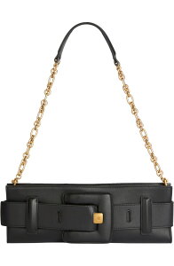 �o���}�� ���f�B�[�X �o�b�O ���U�[ Balmain Anthem smooth leather clutch black �u���b�N