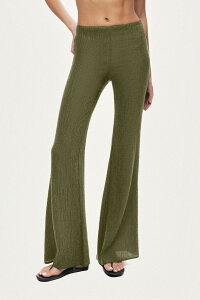 �m�N�`���[�� ���f�B�[�X �{�g���X ���M���X �p���c �n�C�E�G�X�g Nocturne Fla red High-Waist Pants Khaki �J�[�L