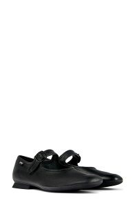 �J���y�[�� ���f�B�[�X �V���[�Y �p���v�X Camper Casi Myra Mary Jane Flat Black �u���b�N