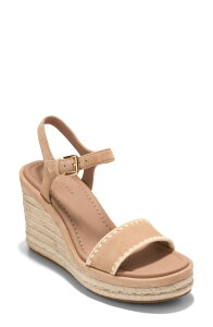 �R�[���n�[�� ���f�B�[�X �V���[�Y �T���_�� Cole Haan Asbury Cloudfeel Espadrille Wedge Tuscan Sand Leather/ Raffia �T���h