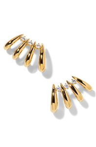 �i�f�B�[�� ���f�B�[�X �A�N�Z�T���[ �s�A�X�E�C�������O Nadri Pisa Hoop Climber Earrings GOLD �S�[���h