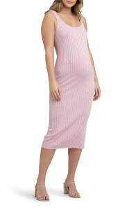 ���C�v�}�^�j�e�B ���f�B�[�X �g�b�v�X �����s�[�X Ripe Maternity Carmen Rib Maternity Dress (Maternity) PINK �s���N
