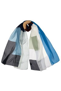 �G���U�x�b�^ ���f�B�[�X �A�N�Z�T���[ �}�t���[�E�X�g�[���E�X�J�[�t �V���N Elizabetta Genevra - Silk Scarf Shawl Blue �u���[