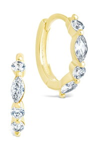 �X�^�[�����O�t�H�[�G�o�[ ���f�B�[�X �A�N�Z�T���[ �s�A�X�E�C�������O Sterling Forever Kensington Cubic Zirconia Hoop Earrings GOLD �S�[���h