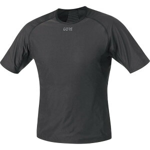 �S�A�E�F�A �����Y �g�b�v�X �V���c GOREWEAR Windstopper Base Layer Shirt - Men's Black �u���b�N