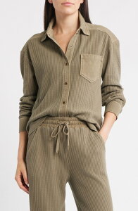 �V�e�B�u���[�X ���f�B�[�X �g�b�v�X �V���c CITY BLUES Camden Thermal Mixed Media Snap-Up Shirt LIGHT OLIVE �I���[�u