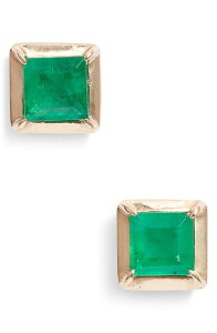 �A���W�[ ���f�B�[�X �A�N�Z�T���[ �s�A�X�E�C�������O Anzie Cleo Melia Carremerald Stud Earrings GREEN GOLD �O���[��