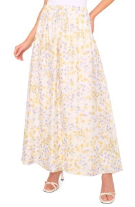 �n���Q�� ���f�B�[�X �{�g���X�J�[�g �h���[�R�[�h�E�G�X�g �}�L�V Halogen Drawstring Waist Maxi Skirt EGRET