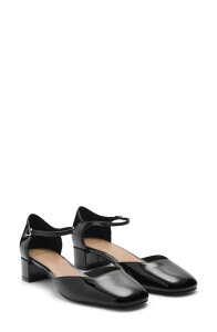 �}���S ���f�B�[�X �V���[�Y �p���v�X �A���N�� MANGO Ankle Strapump BLACK �u���b�N
