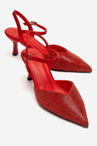 �v�����[�O�V���[�Y ���f�B�[�X �p���v�X Prologue Shoes Nivora Stiletto Pump Red ���b�h