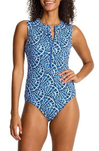 �g�b�~�[�o�n�} ���f�B�[�X �g�b�v�X �����s�[�X Tommy Bahama Island Cayshell Cover One-Piece Swimsuit INDIGO TIDE �C���f�B�S