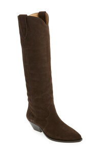 �C�U�x�� �}���� ���f�B�[�X �V���[�Y �X�j�[�J�[ �g�[�� �u�[�c Isabel Marant Denvee Tall Western Boot (Women) 50CL CHOCOLATE �`���R���[�g