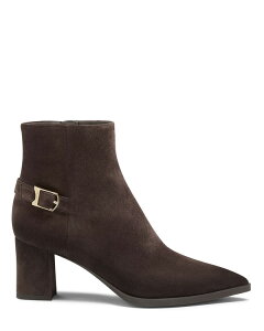 �T���g�[�j ���f�B�[�X �V���[�Y �u�[�c�E���C���u�[�c �X�G�[�h �A���N�� �q�[�� Santoni Suede Mid-Heel Ankle Boot (Women) Dark Brown �u���E��