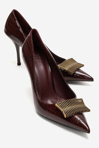 �v�����[�O�V���[�Y ���f�B�[�X �p���v�X Prologue Shoes Dexen Stiletto Pump Burgundy Print �o�[�K���f�B