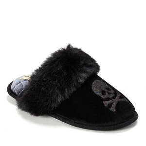 �f�B�A�t�H�[���Y ���f�B�[�X �V���[�Y �T���_�� Dearfoams Halloween Velour Scuff Slippers (Women) BLACK �u���b�N