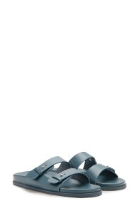 �}���S ���f�B�[�X �V���[�Y �T���_�� MANGO Double Buckle Sandal (Women) BLUE �u���[