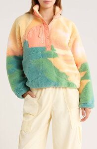 �t���[�s�[�v�� ���f�B�[�X �A�E�^�[ �W���P�b�g�E�u���]�� �t���[�X Free People FP Movement Rocky Ridge Fleece Pullover Faded Horizon Combo