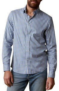 �t�@���e�B �����Y �g�b�v�X �V���c Faherty The Movement Button-Up Shirt Blue Birch Gingham �u���[