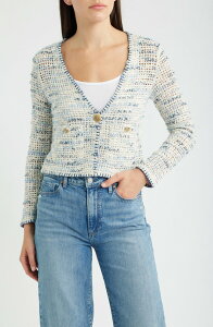 �j�b�N�v���X�]�[�C ���f�B�[�X �A�E�^�[ �W���P�b�g�E�u���]�� �J�[�f�B�K�� NIC+ZOE Misty Dawn Cardigan INDIGO MULTI �C���f�B�S