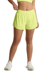 �r�����h���K ���f�B�[�X �{�g���X �n�[�t�p���c�E�V���[�c �V���[�g�p���c Beyond Yoga Solemate Run Shorts ELECTRIC LIME ���C��