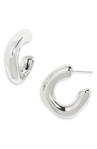 �I�[�v���G�f�B�b�g ���f�B�[�X �A�N�Z�T���[ �s�A�X�E�C�������O Open Edit Puffy Square Hoop Earring sILVER �V���o�[