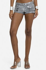 �W�F�[�f�b�h ���f�B�[�X �{�g���X �n�[�t�p���c�E�V���[�c �V���[�g�p���c JADED LONDON Foilowaist Micro Shorts GREY �O���[
