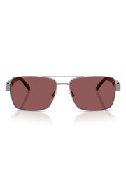 スクーデリア フェラーリ メンズ アクセサリー サングラス・アイウェア Scuderia Ferrari 59mm Rectangular SunglassesHINY GUNMETAL / FERRARI ガンメタル