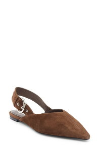 �W�F�t���[ �L�����x�� ���f�B�[�X �V���[�Y �p���v�X Jeffrey Campbell Scone Slingback Pointed Toe Flat Espresso Suede
