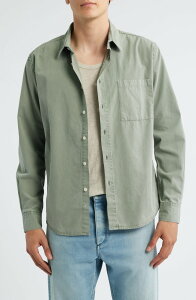 �A���b�N�X�N���[�� �����Y �g�b�v�X �V���c �R�b�g�� ALEX CRANE Pac Organicotton Button-Up Shirt Jade