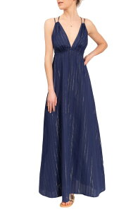 �G�u���f�C ���`���A�� ���f�B�[�X �g�b�v�X �����s�[�X �R�b�g�� Everyday Ritual Hazelong Cottonightgown MIDNIGHT SHIMMER