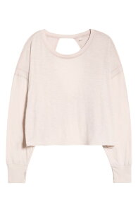 �t���[�s�[�v�� ���f�B�[�X �A�E�^�[ �p�[�J�[�E�X�E�F�b�g �I�[�v���o�b�N Free People FP Movement My Time Layer Open Back Crop TopEARL �p�[��