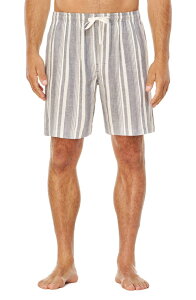 �}�W�F�X�e�B�b�N �����Y �{�g���X �n�[�t�p���c�E�V���[�c �V���[�g�p���c Majestic International Summer Woven Lounge ShortsHADE STRIPE �X�g���C�v