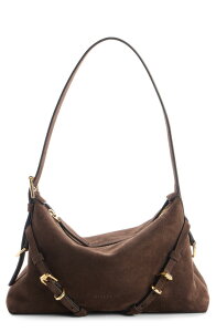 �W�o���V�[ ���f�B�[�X �o�b�O �~�j �X�G�[�h Givenchy Mini Voyou Suede Shoulder Bag 202-EBONY BROWN �u���E��