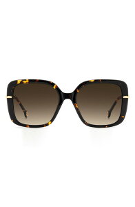 �L�������C�i�w���� ���f�B�[�X �A�N�Z�T���[ �T���O���X�E�A�C�E�F�A Carolina Herrera Her 55mm Gradient Square Sunglasses HAVANA/ BROWN SF �u���E��