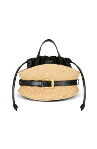 �o���}�� ���f�B�[�X �o�b�O �~�j Balmain Shuffle Mini Bag In Raffia Brown �u���E��