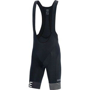 �S�A�E�F�A �����Y �{�g���X �J�W���A���p���c GOREWEAR C5 Optiline Bib Short+ - Men's Black/White �z���C�g