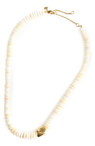 ���C�h�E�F�� ���f�B�[�X �A�N�Z�T���[ �l�b�N���X�E�`���[�J�[ ���[�X Madewell Puka Shell Bead Necklace VINTAGE IVORY �A�C�{���[
