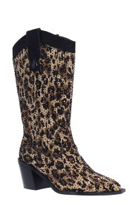 �W�F�C���j�[ ���f�B�[�X �V���[�Y �u�[�c�E���C���u�[�c J. Rene Laylani Pointed Toe Western Boot Brown/ Black �u���b�N