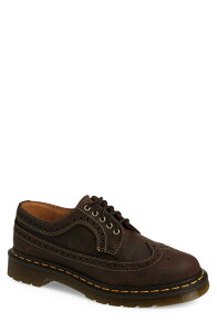 �h�N�^�[�}�[�`�� �����Y �V���[�Y �E�B���O�`�b�v �_�[�r�[ Dr. Martens 3989 Wingtip Derby Dark Brown �u���E��